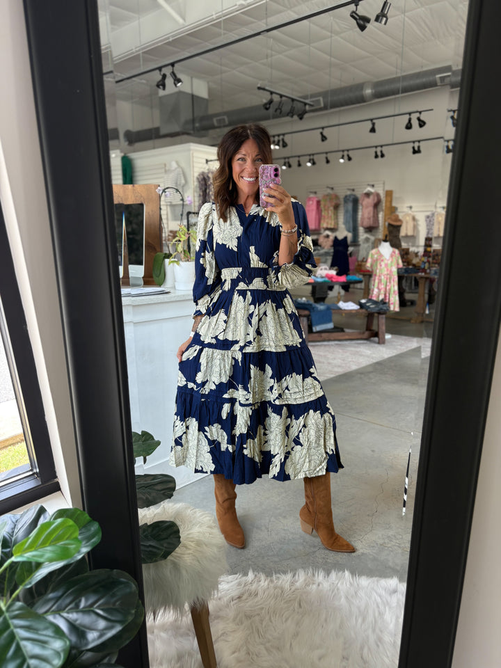 Garden Key Midi Dress