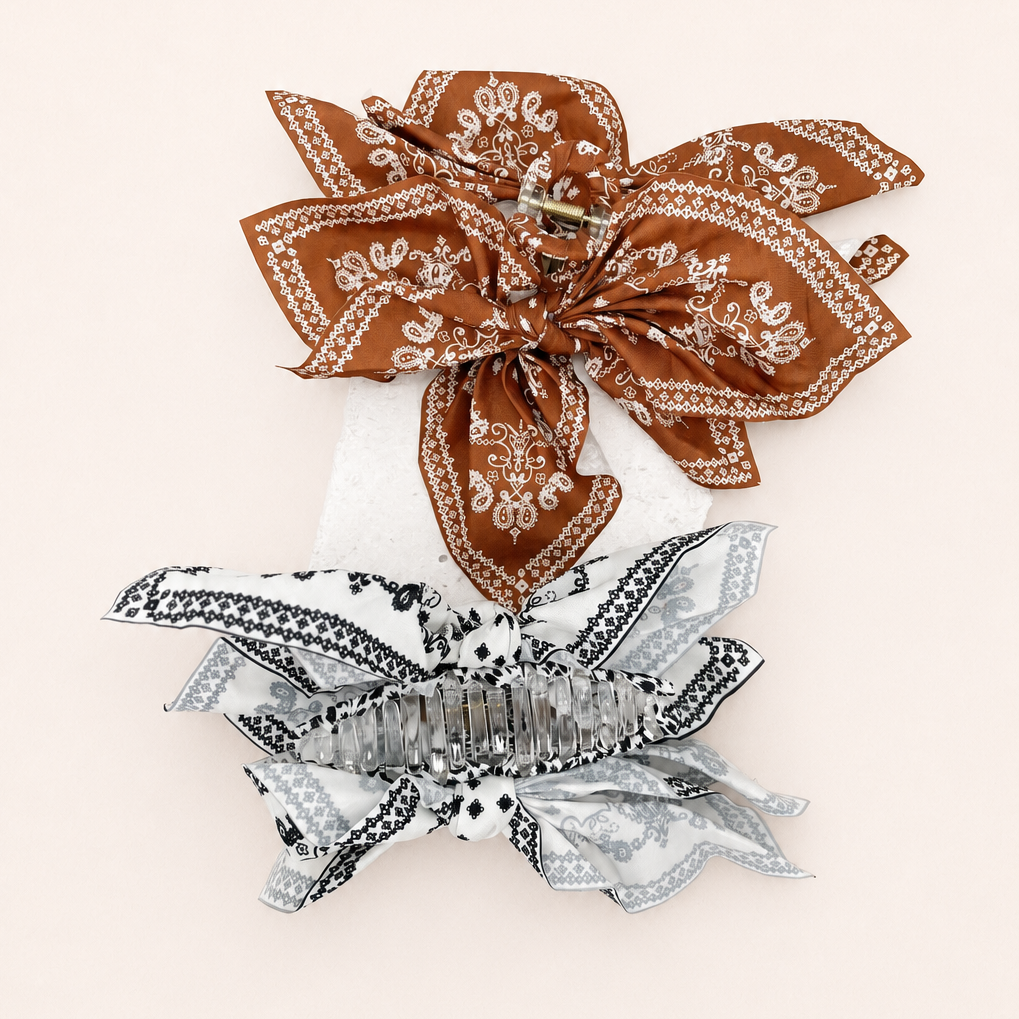 Paisley Boho Claw Clip