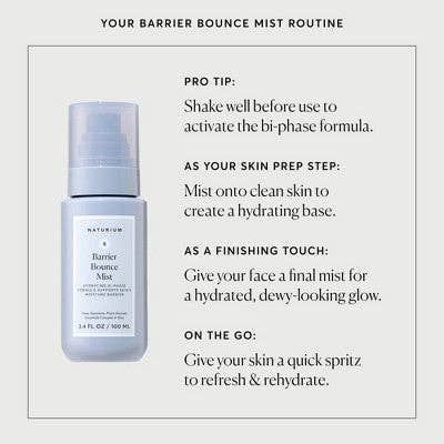 Naturium Barrier Bounce Bi-Phase Hydrating Mist 3.4 fl oz - Imperfect Container