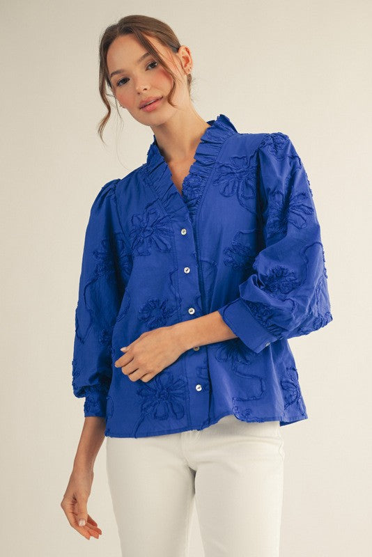 Royal Bloom Top