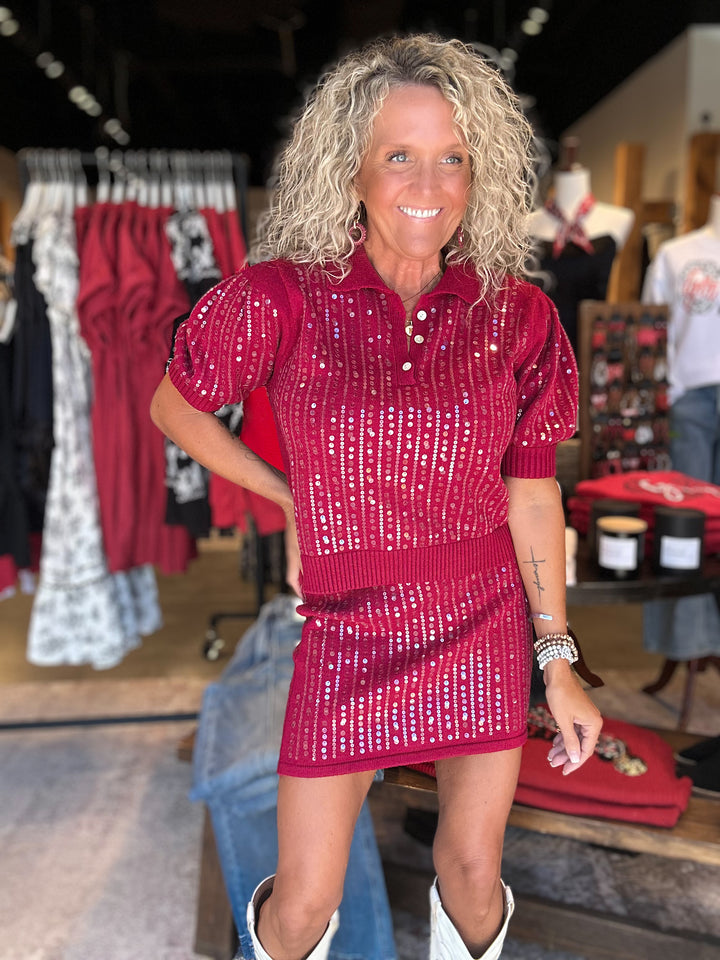 Cranberry Sweet Sweater