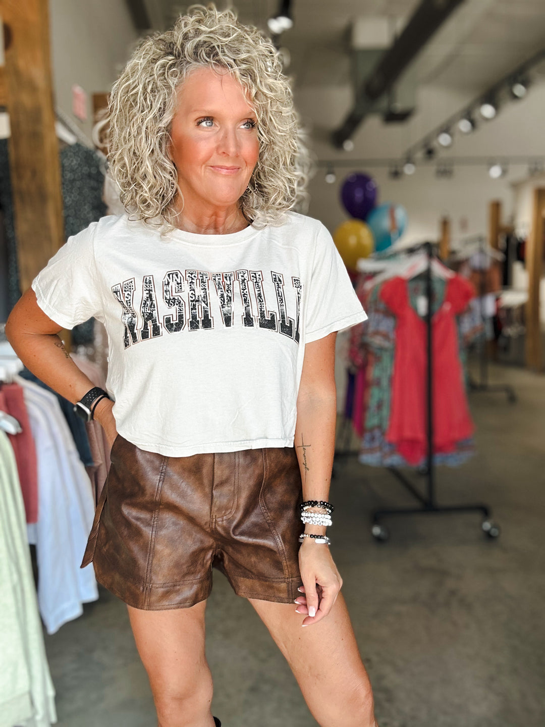 Nashville City Crop Tee