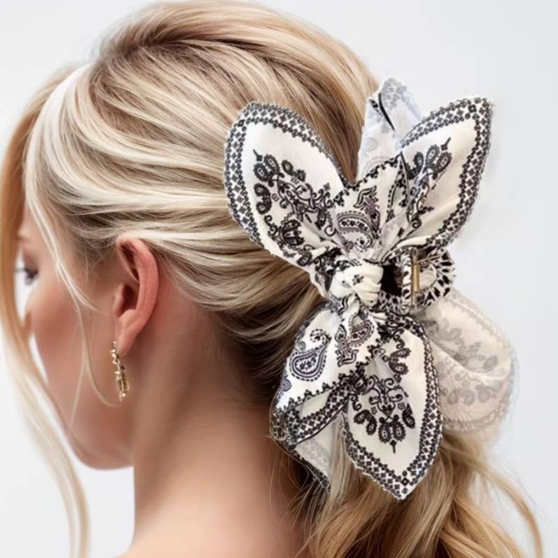 Paisley Boho Claw Clip
