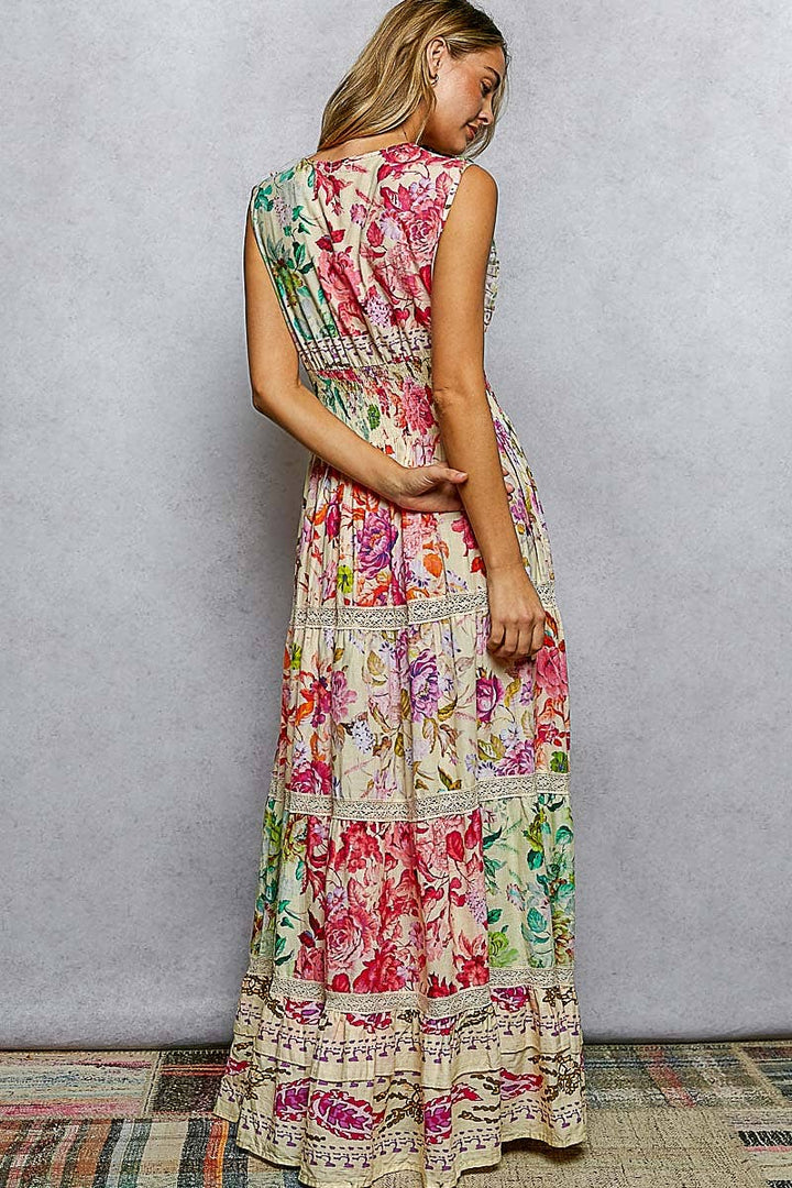 Tuscan Floral Maxi Dress