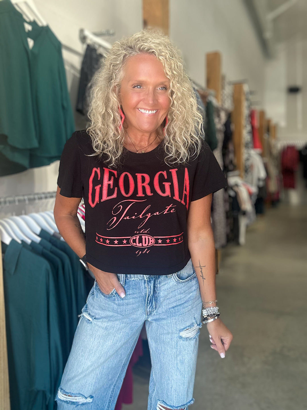 Go Dawgs Crop