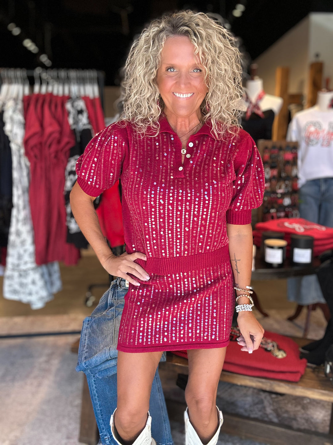 Cranberry Sweet Sweater