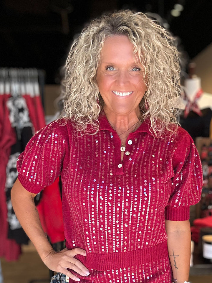 Cranberry Sweet Sweater