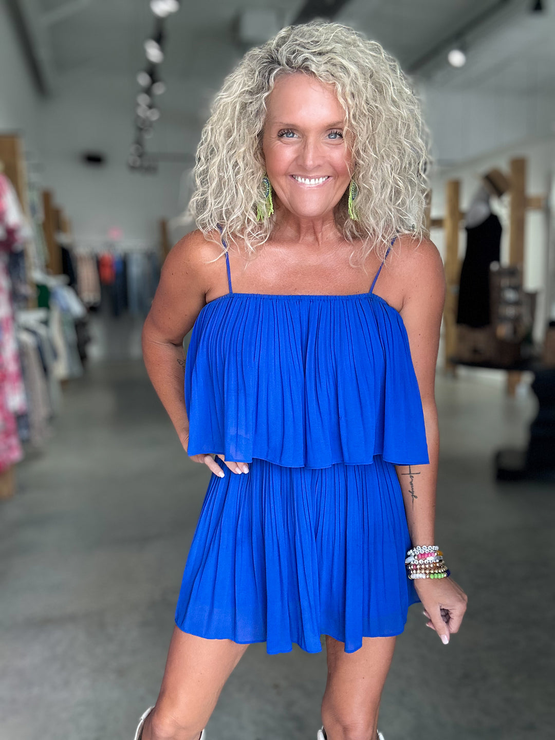 Pleated Romper