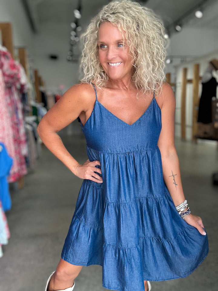 Denim Babydoll Mini