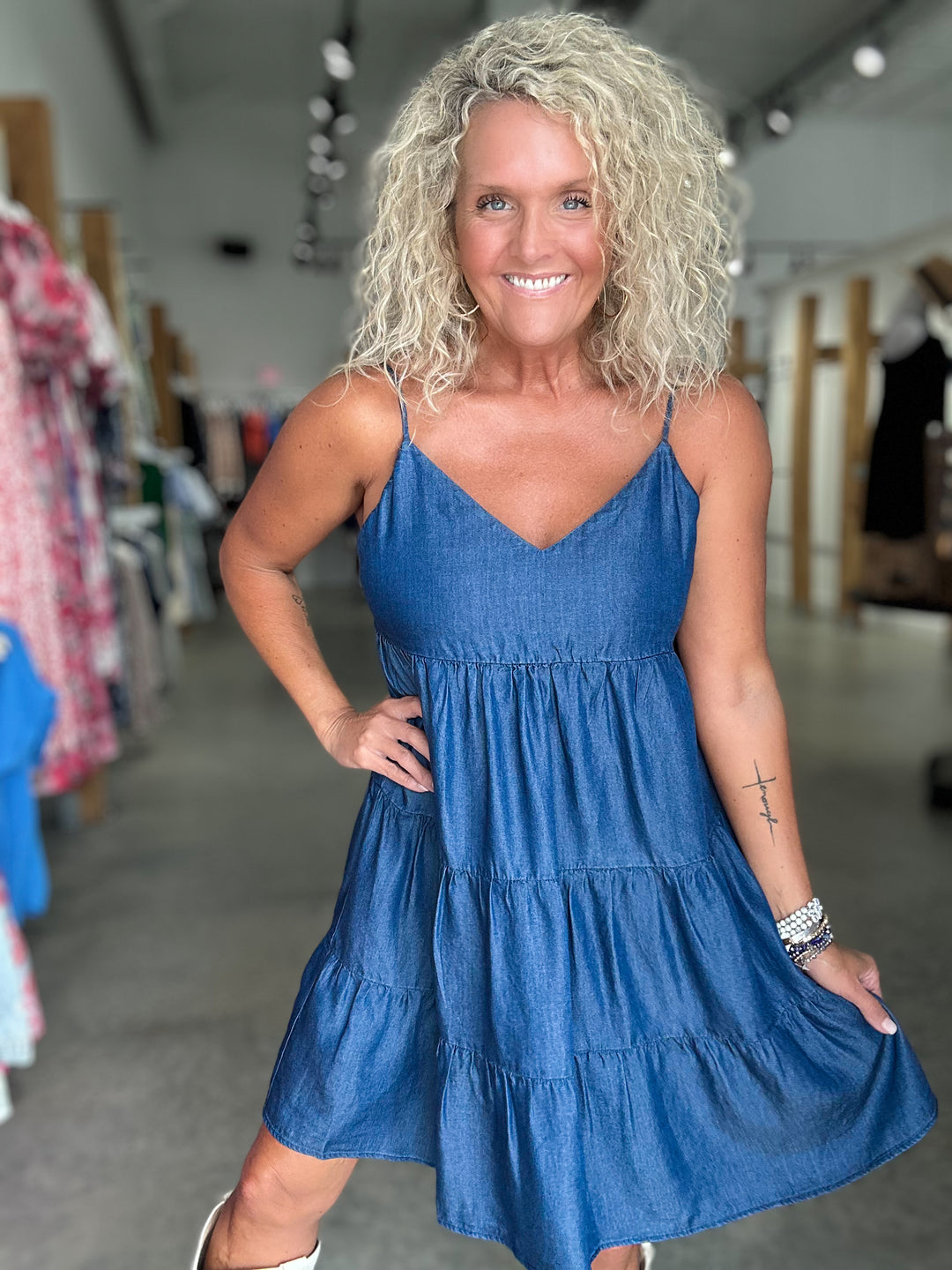Denim Babydoll Mini