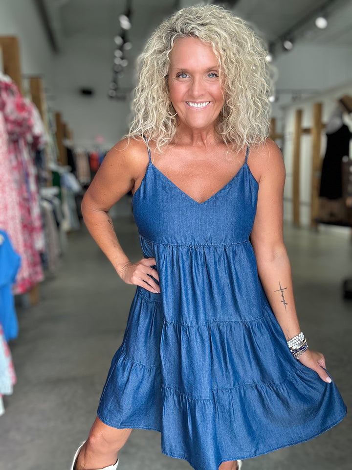 Denim Babydoll Mini