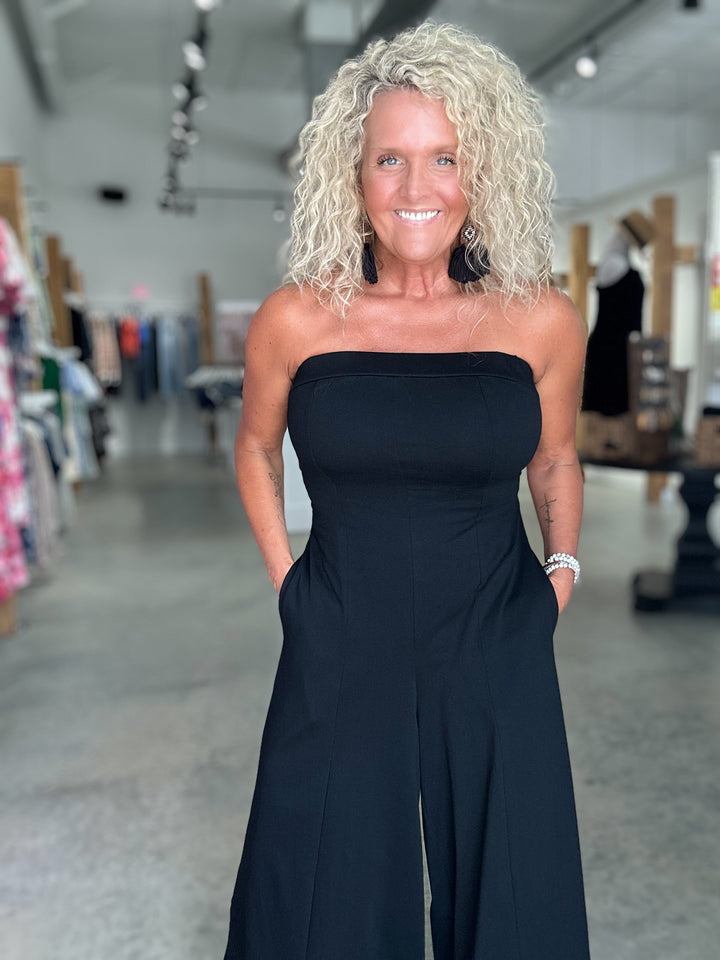 Bandeau Wide-Leg Jumpsuit