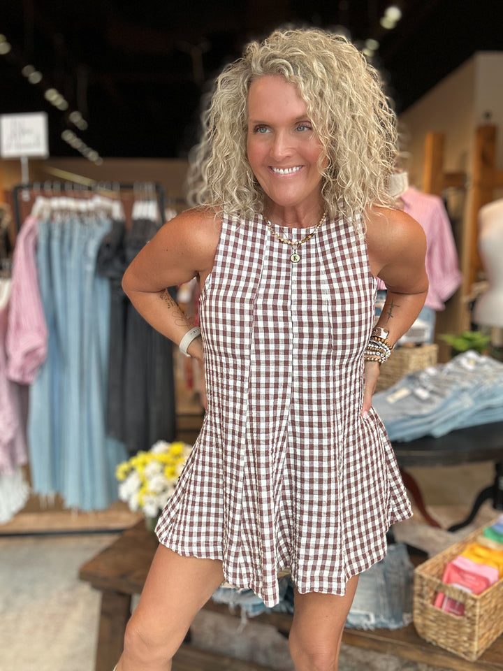 Cocoa Picnic Romper