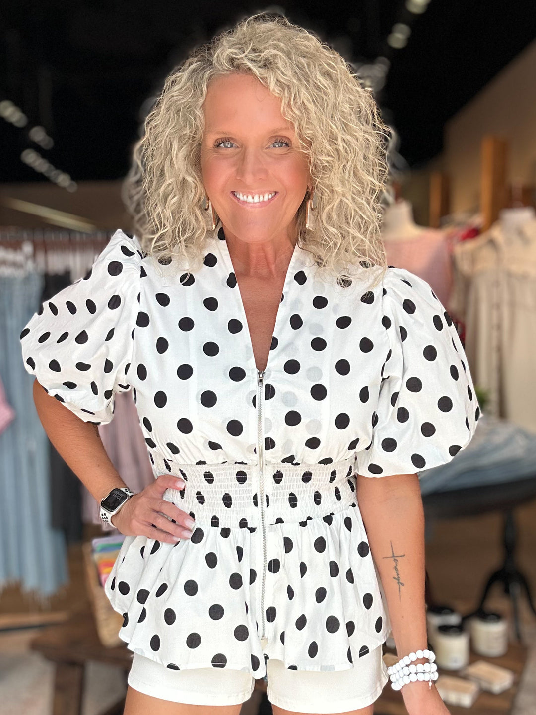 Polka Perfection Top