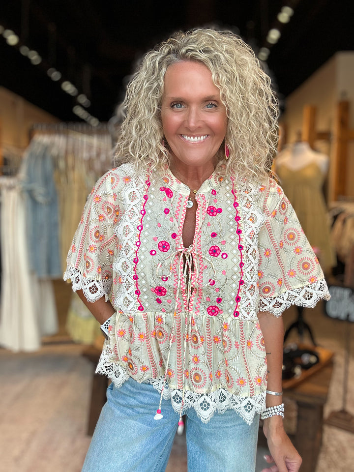 Bright Bloom Top