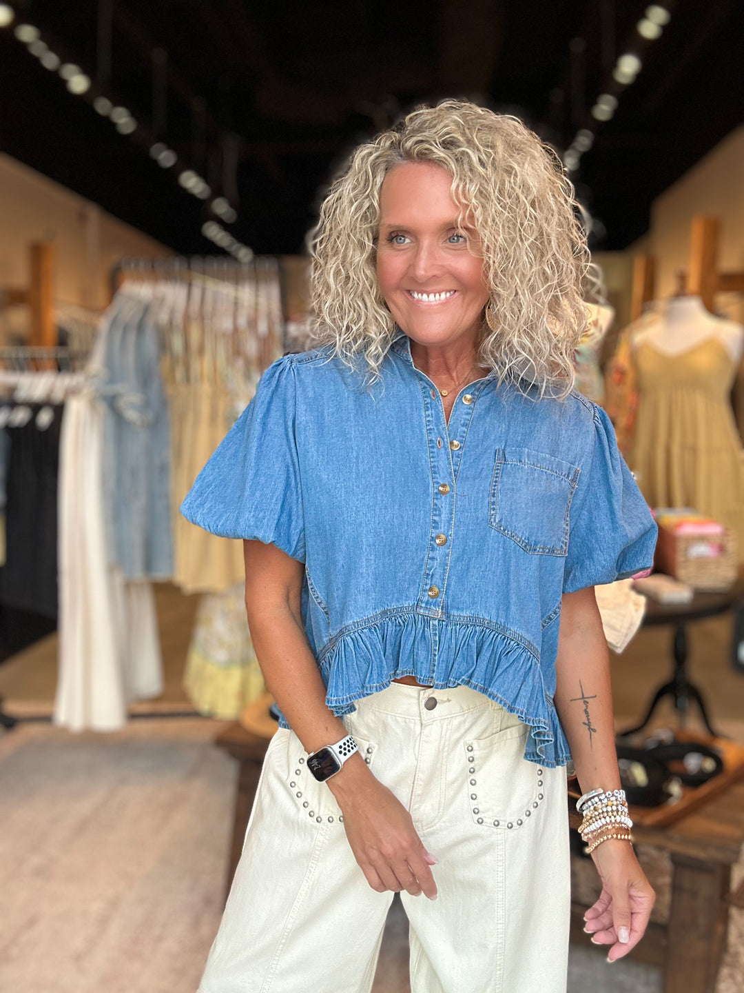 All-Day Denim Top