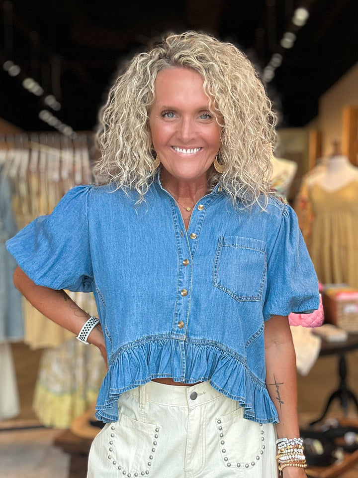 All-Day Denim Top