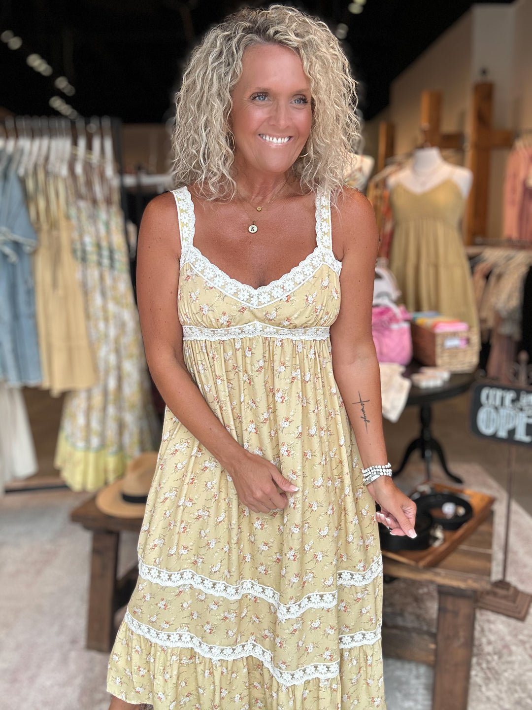 Lace Blossom Maxi