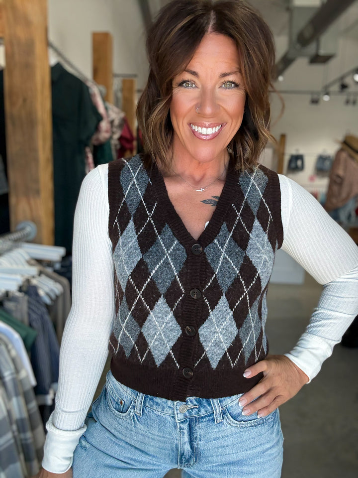 Argyle And Grace Vest