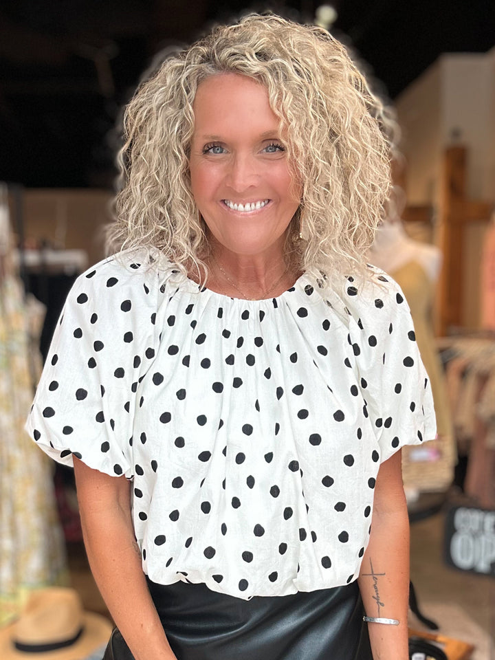 Parisian Polka Top