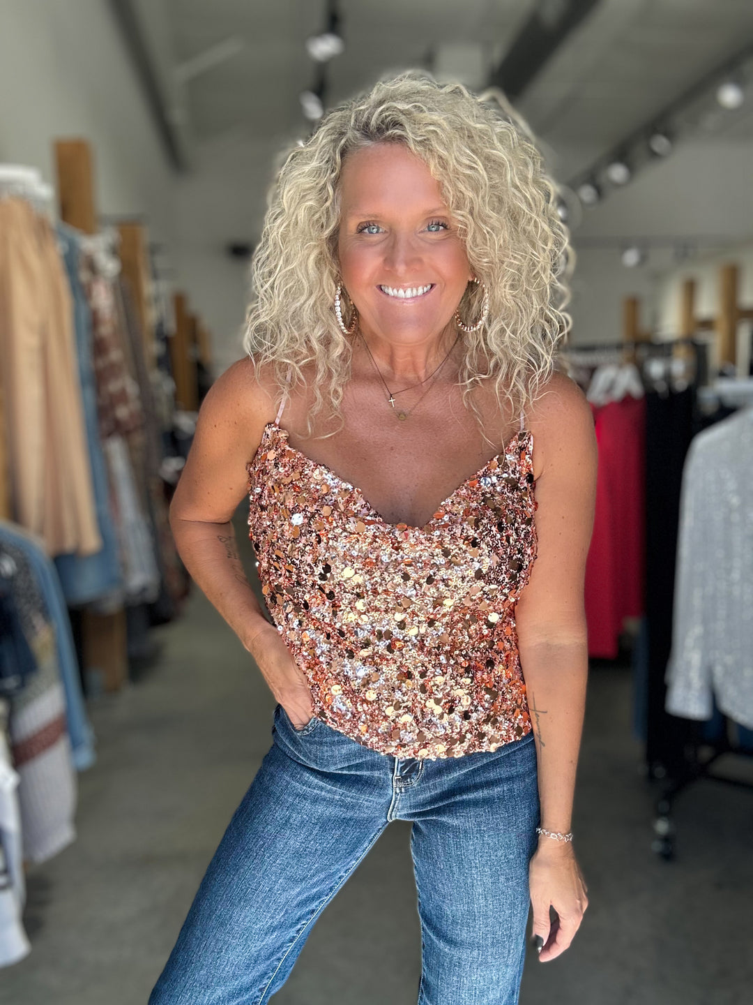 Sparkle And Sip Cami