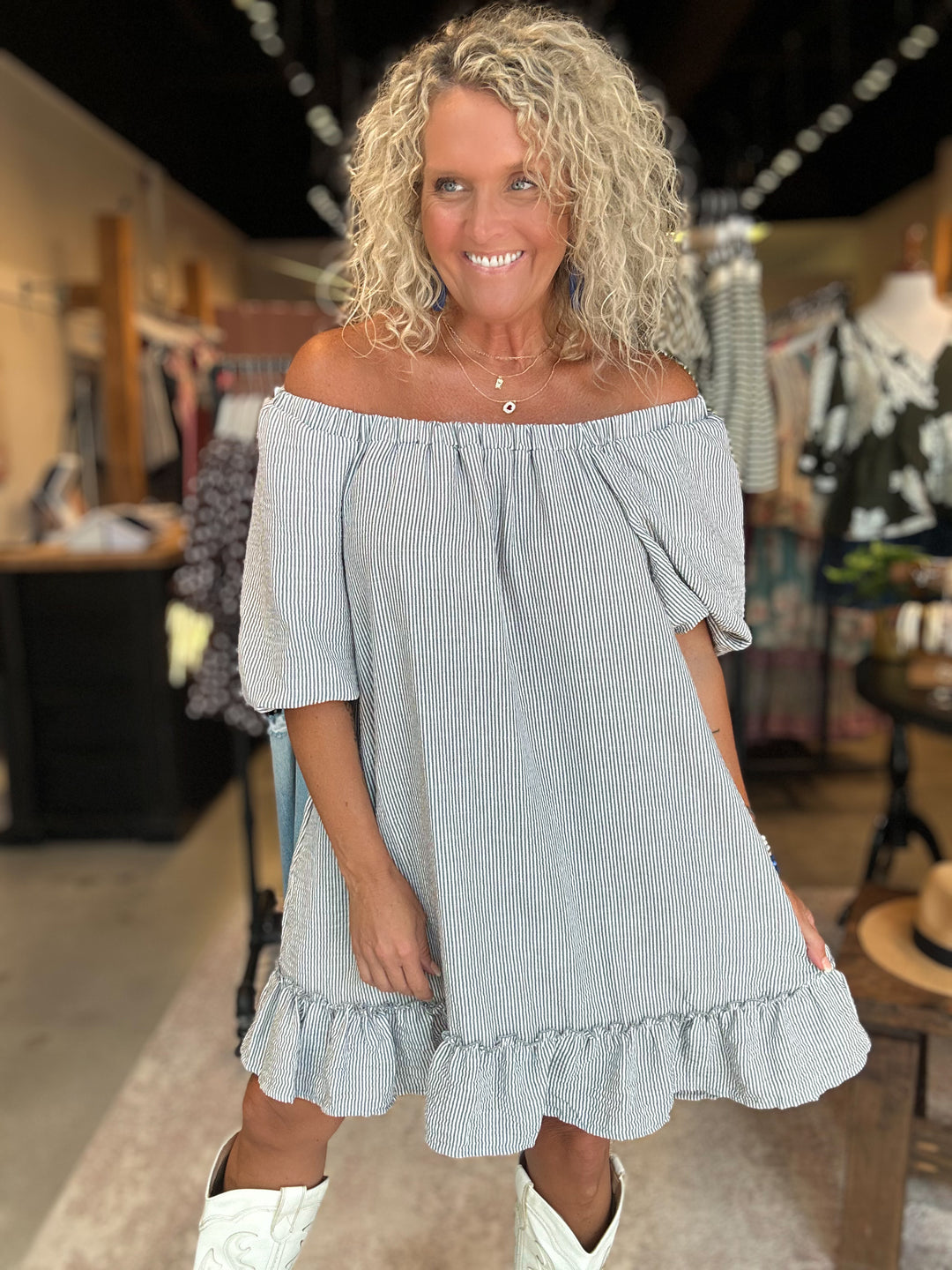 Downtown Ruffled Mini