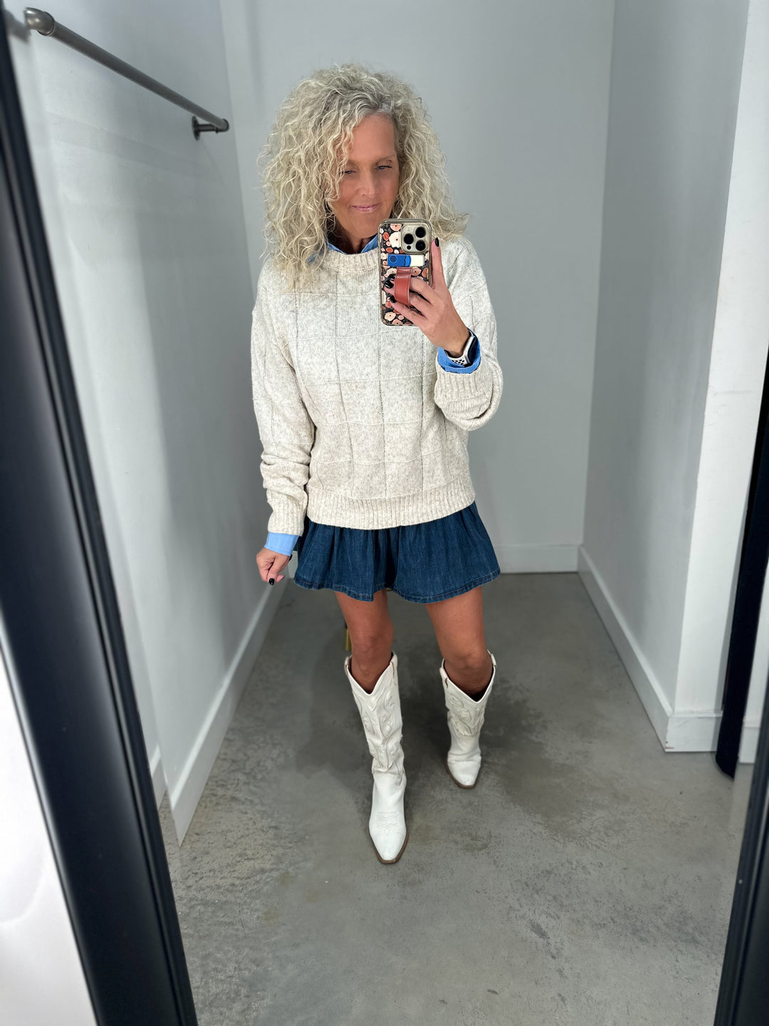 Ruffle and Rise Skirt