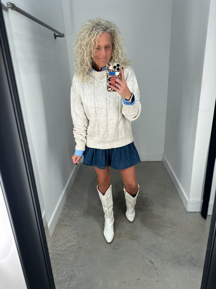 Ruffle and Rise Skirt