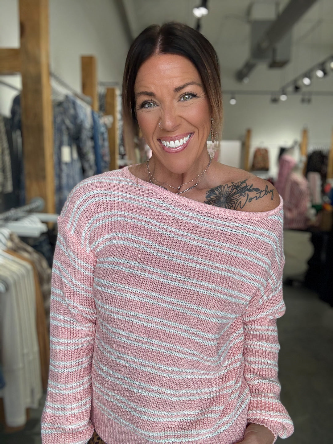 Pink And Pearl Sweater