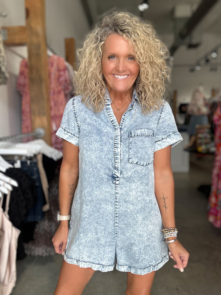 Washed Out Romper