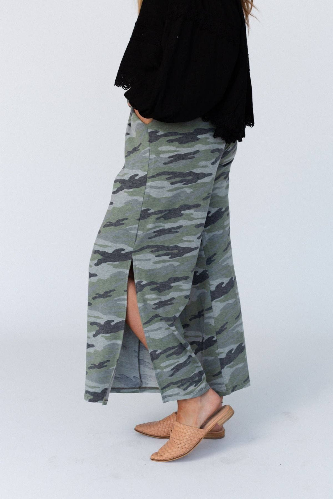 Wanderer Wide Leg Slit Pants