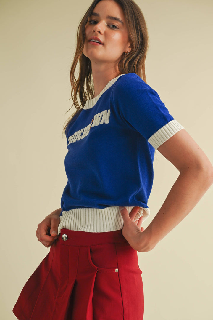 Touchdown Knit Top