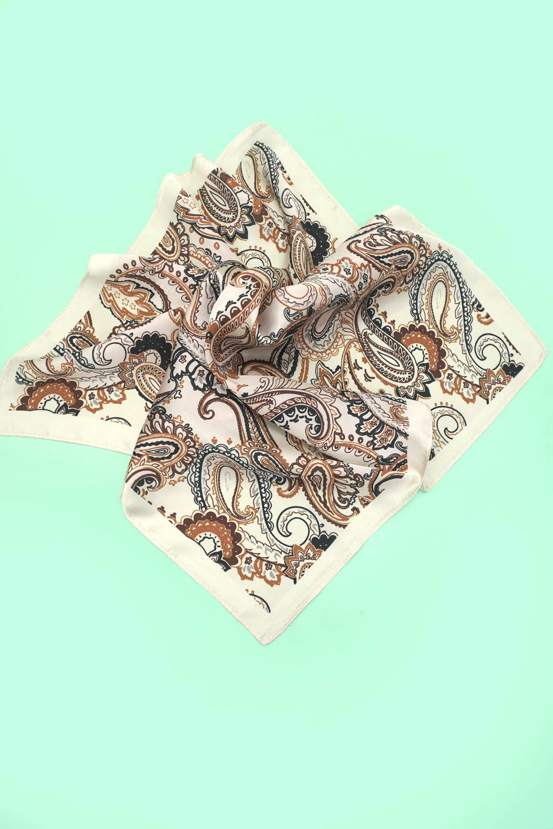 PAISLEY PINK SILKY SCARF