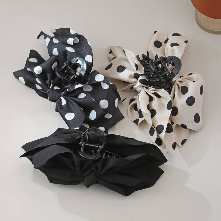 POLKA DOT VINTAGE HAIR CLIPS