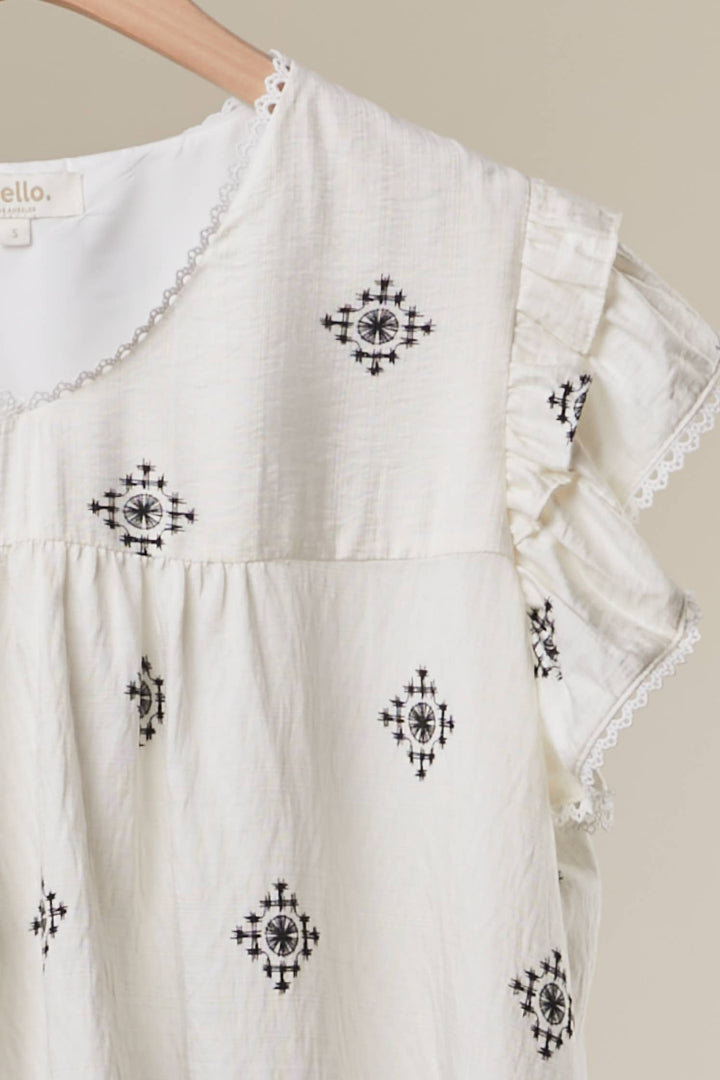 Boho Ruffle Top