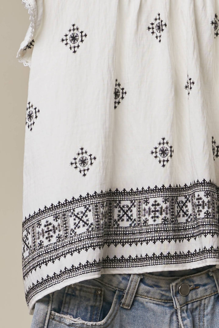 Boho Ruffle Top