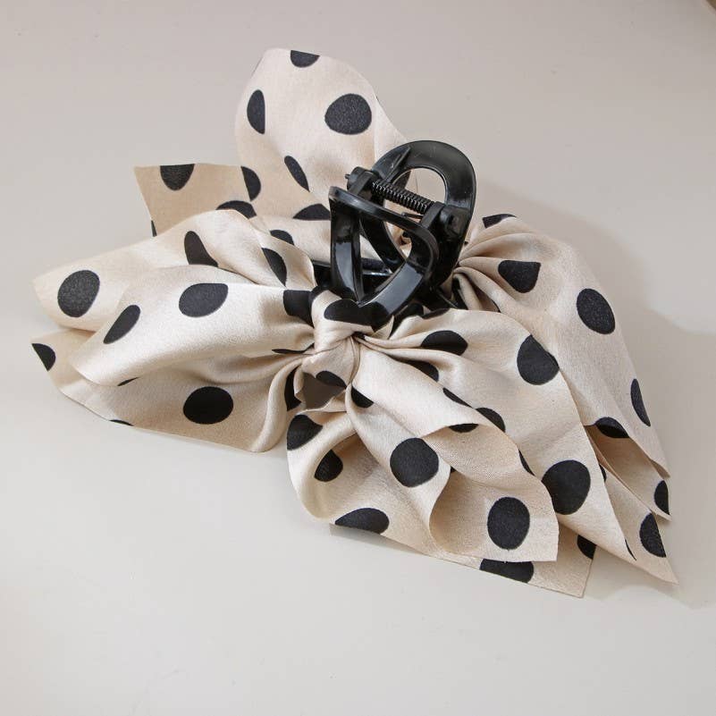 POLKA DOT VINTAGE HAIR CLIPS