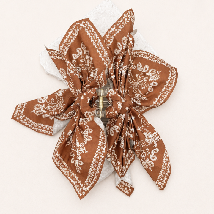 Paisley Boho Claw Clip