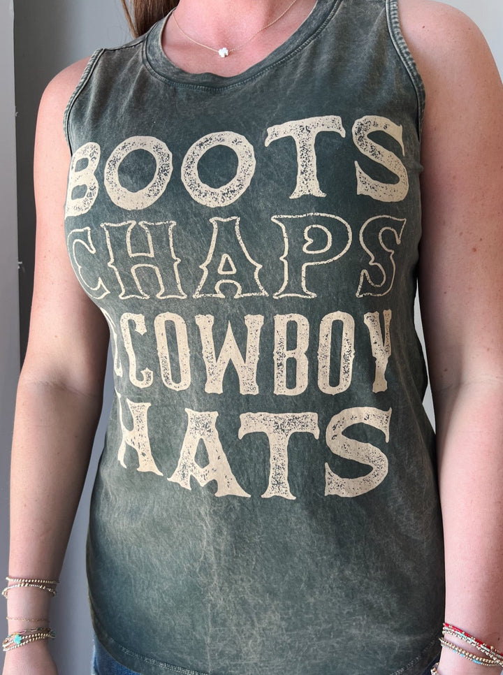 Boots Chaps Tank